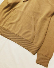 画像をギャラリービューアに読み込む, 【ニットパーカー】D7M220 Drumhr ドルモア メリノウール 8ゲージ プルオーバー ライトブラウン