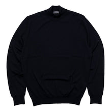 画像をギャラリービューアに読み込む, 【モックネック】D0D144 Drumhr ドルモア モダン メリノウール 30ゲージ ネイビー