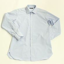 画像をギャラリービューアに読み込む, 【シャツ】 サンプル 日本製 ブルー ロンドン ストライプ 43-88