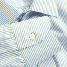 画像をギャラリービューアに読み込む, 【シャツ】 サンプル 日本製 ブルー ロンドン ストライプ 43-88