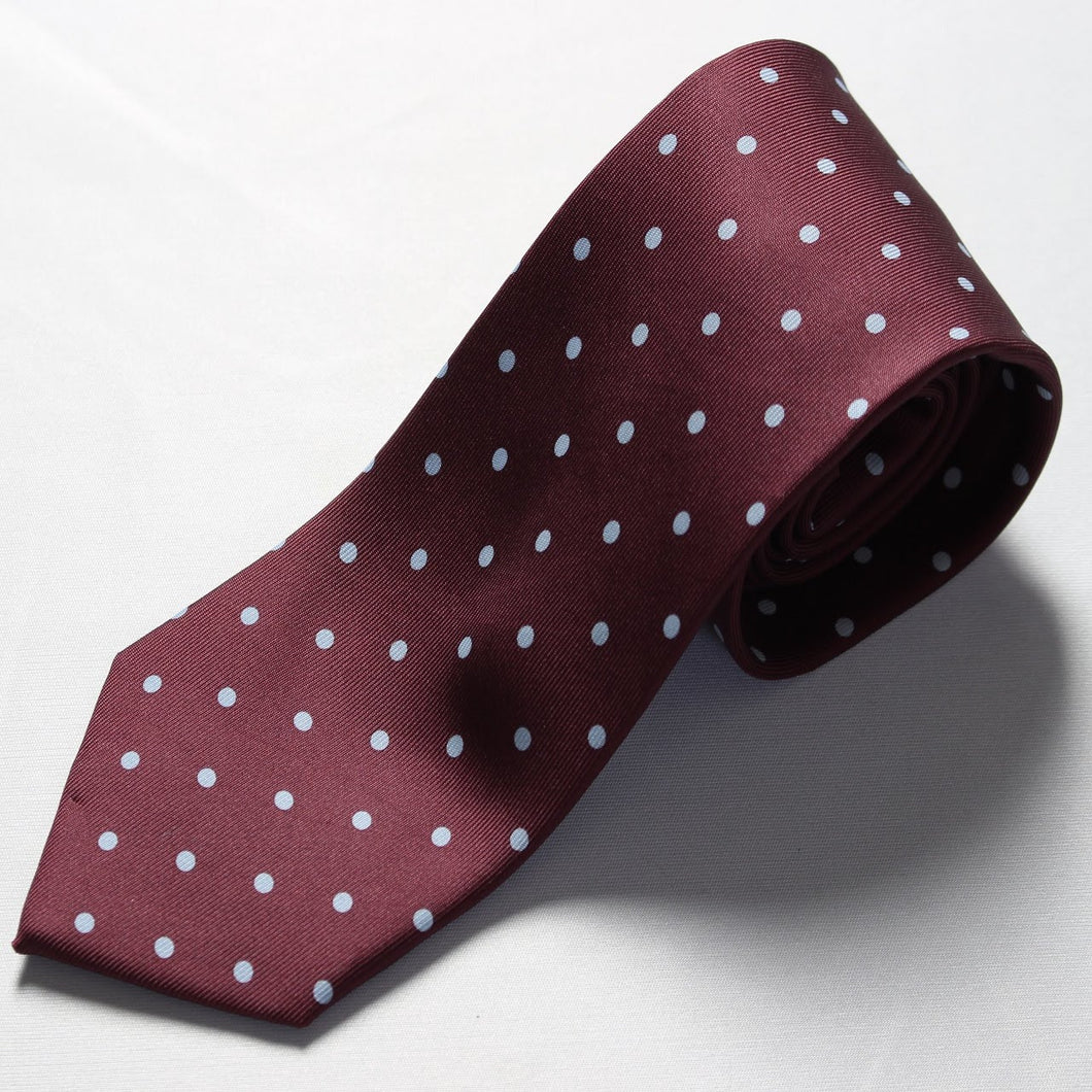 [Tie] Stefano Visi Italian Dot Pattern Navy