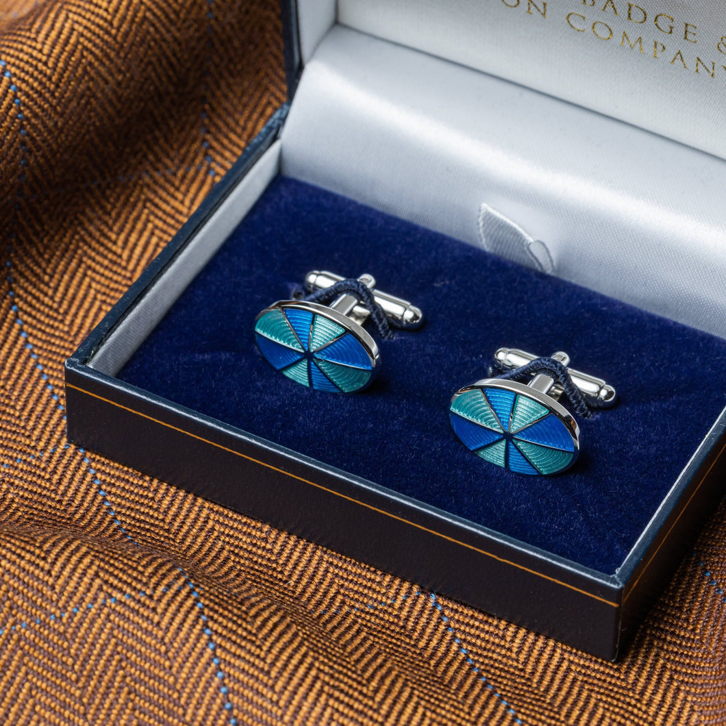 [Cufflinks] London Badge & Button (London badge and button) Made in England　